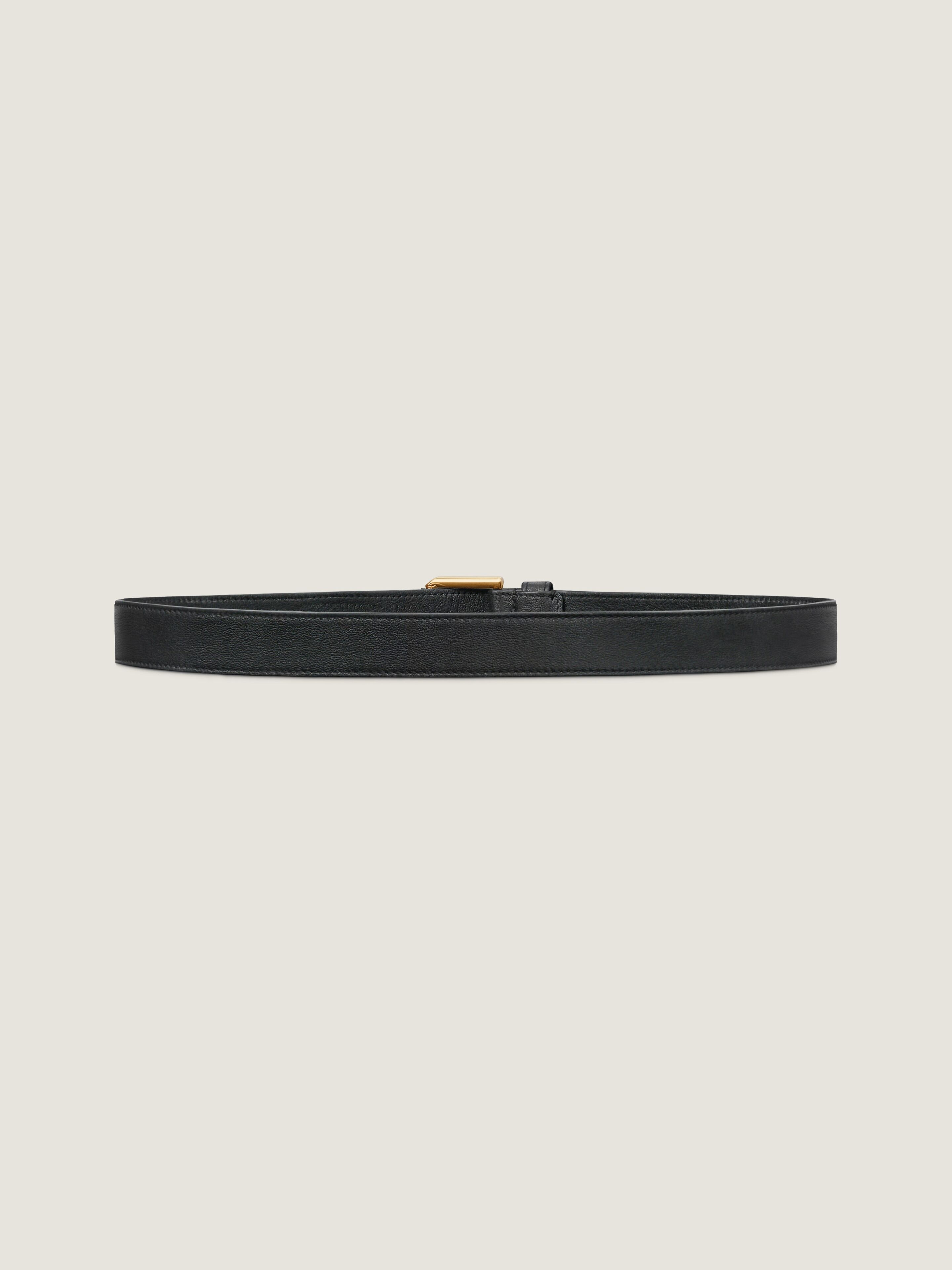 Voyou belt in shiny leather